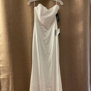 Lulus Ivory long wedding dress Size Small